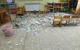 ​Обрушившийся потолок в детсаду Забайкалья восстановили только после вмешательства прокуратуры