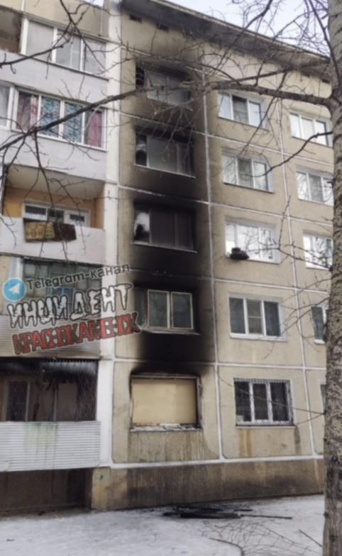 Жилой дом загорелся ночью в Краснокаменске