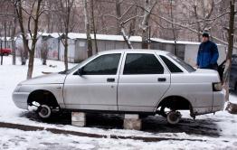 В Чите экипаж ППС задержал похитителей колес