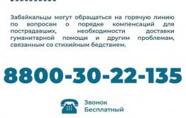 Власти Забайкалья запустили «горячую линию» для пострадавших от паводков