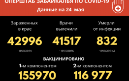 Коронавирусом за сутки в Забайкалье заболели 25 человек