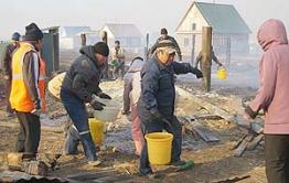 Пожар в Забайкальске: выгорела целая улица (фото)