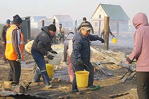 Пожар в Забайкальске: выгорела целая улица (фото)