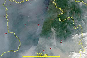 Лесные пожары угрожают северу Забайкальского края