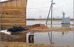 Дома в мкр. Камышинский на Биофабрике топит водой