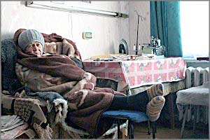 В селе Жипковщина замерзает многоквартирный дом