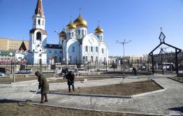 Сквер возле кафедрального собора в Чите откроется спустя 2 года