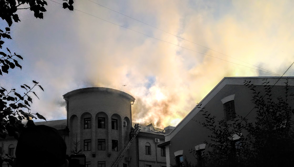 Последствия пожара в Забайкальском краевом суде (видео)