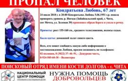 Читинка, упавшая в реку Ингоду, объявлена в розыск