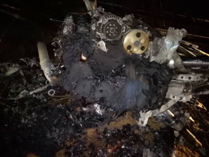 Видео горящего дельтаплана появилось в сети 
