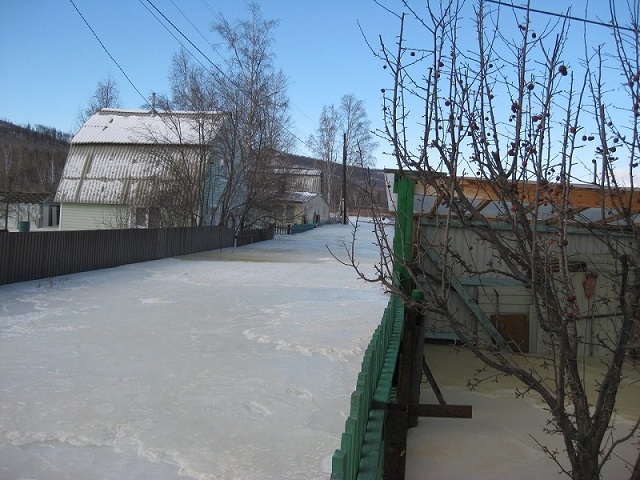 В Читинском районе СНТ «Авиатор» вмерзает в лед