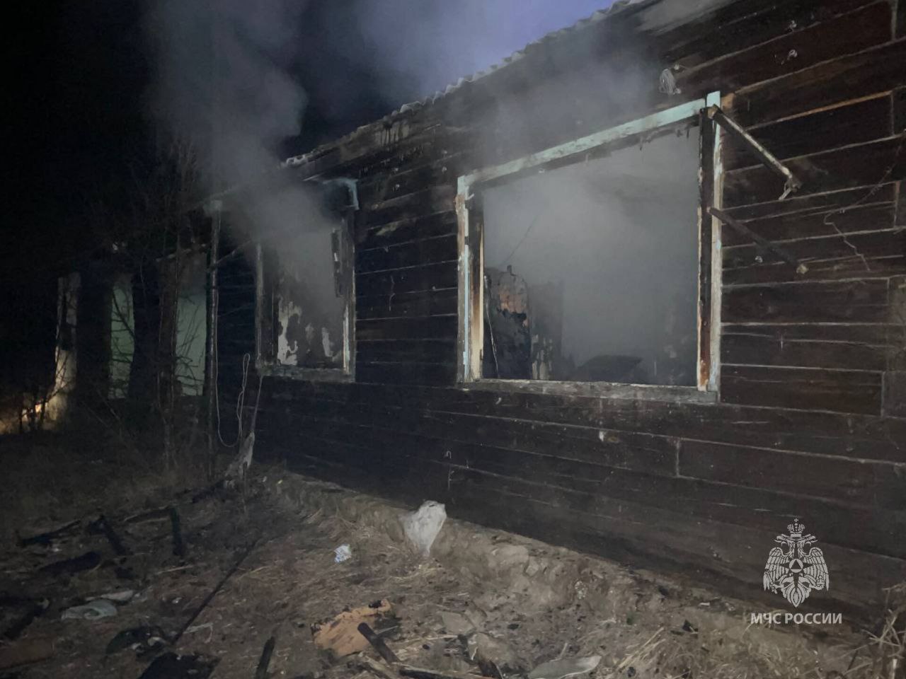 Женщина погибла на пожаре в Забайкалье