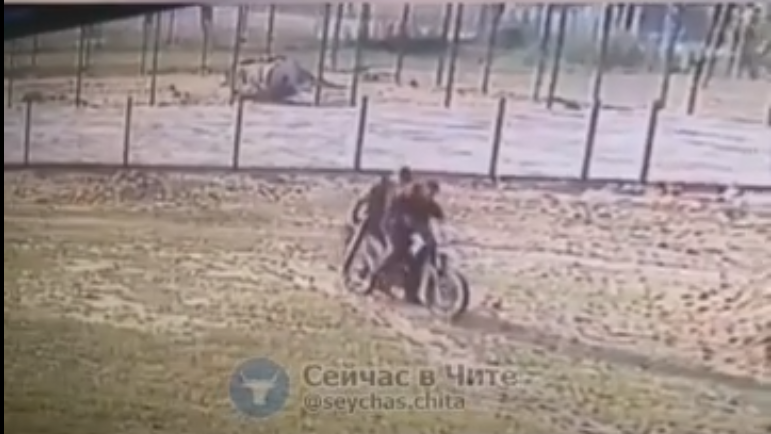 Мотоциклист сбил двухлетнего ребенка в Карымском в Забайкалье (видео)