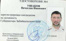 Вячеслав Ушаков получил удостоверение кандидата в губернаторы