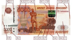 В Чите участились случаи сбыта фальшивых купюр номиналом 5000 рублей