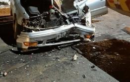 ​Фронтальный погрузчик столкнулся с Toyota Mark-2 в Могоче
