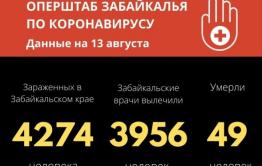 Еще 13 забайкальцев за последние сутки вылечились от коронавируса