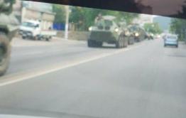​Колонна военной техники прошла в центре Читы 