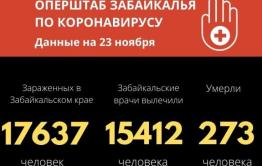 Почти 270 забайкальцев заразились коронавирусом за прошедшие сутки