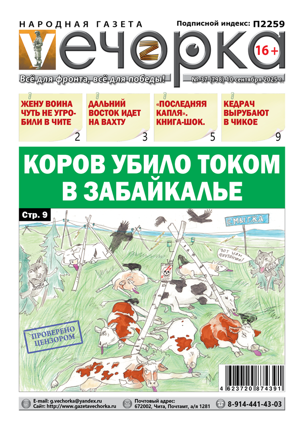 «Вечорка» № 37: Коров убило током в Забайкалье