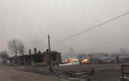 ​7 домов сгорели и 10 построек пострадали от огня в с. Унда Балейского района