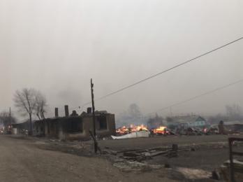 ​7 домов сгорели и 10 построек пострадали от огня в с. Унда Балейского района