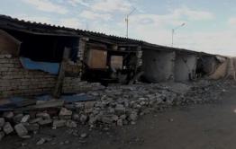 В гаражном кооперативе на КСК в Чите рухнула стена