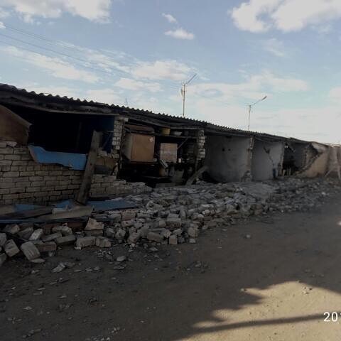 В гаражном кооперативе на КСК в Чите рухнула стена