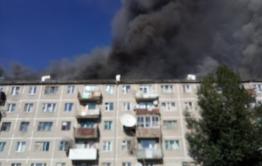 В Даурии горит многоквартирный дом. Есть пострадавший.