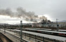 На Острове в Чите горит кафе