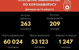 Свыше 60 тысяч забайкальцев заболели COVID-19 с начала пандемии