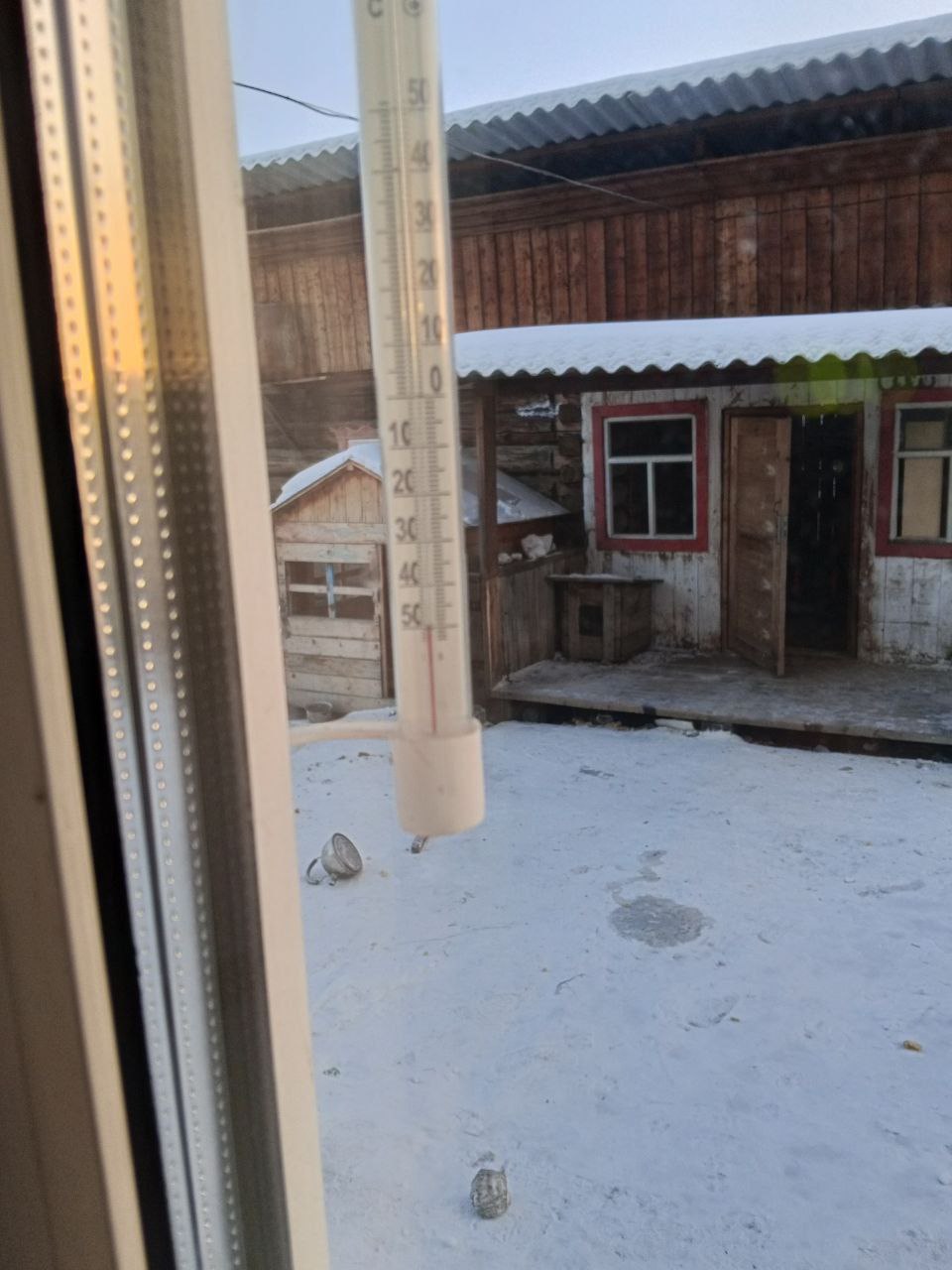 Малета, Петровск-Забайкальский район. Утро, 20 января. Морроз! Фото читателя "Вечорки"