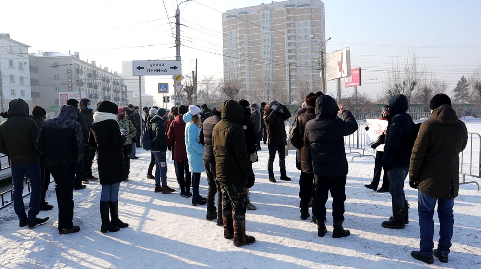 Навальная Чита, часть 2: Митинг полицейских и журналистов
