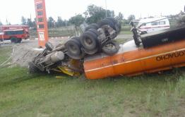 Прокуратура проведет проверку из-за перевернувшегося в Забайкалье бензовоза