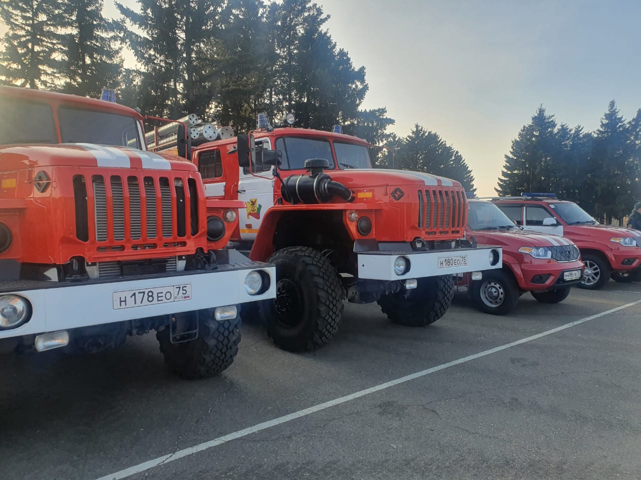 Забайкалье получило 25 новых машин пожарной техники
