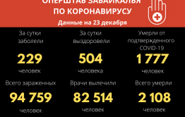 Еще 229 забайкальцев заразились коронавирусом. Семь человек скончались. 