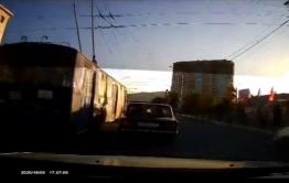 Читинцы засняли лихачащий троллейбус в районе «Сувениров». Видео.