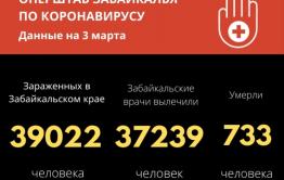 Коронавирус за сутки выявили у 95 забайкальцев, скончалось трое