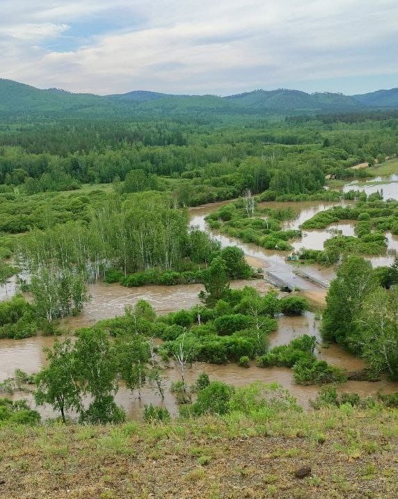 На смену огня в Забайкалье пришла вода. Фото жителей с. Шара-Горохон