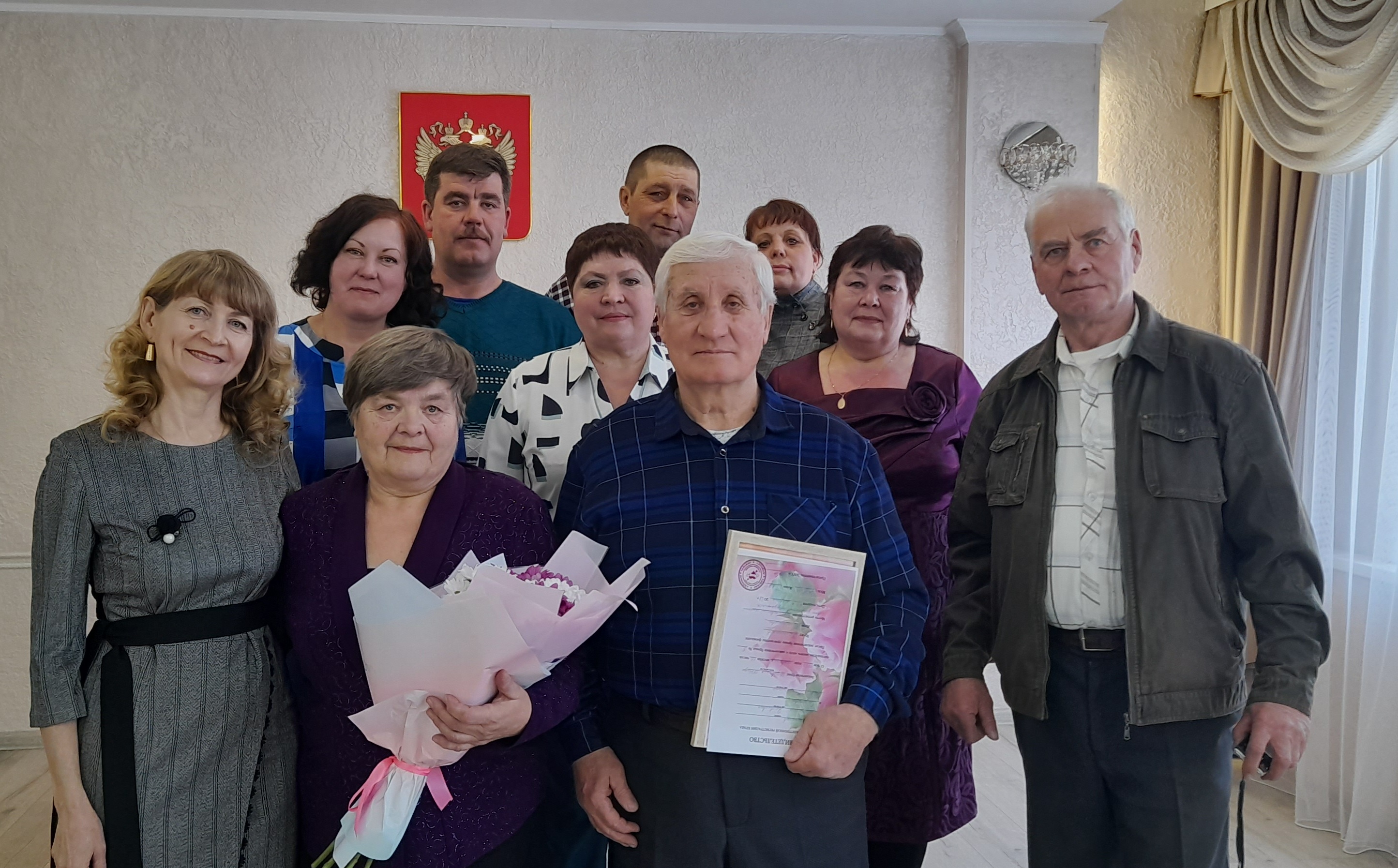 Золотую свадьбу отметили супруги Колесниковы из села Черемхово 