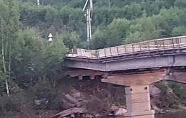 В одном из районов Забайкалья из-за наводнения произошла просадка моста