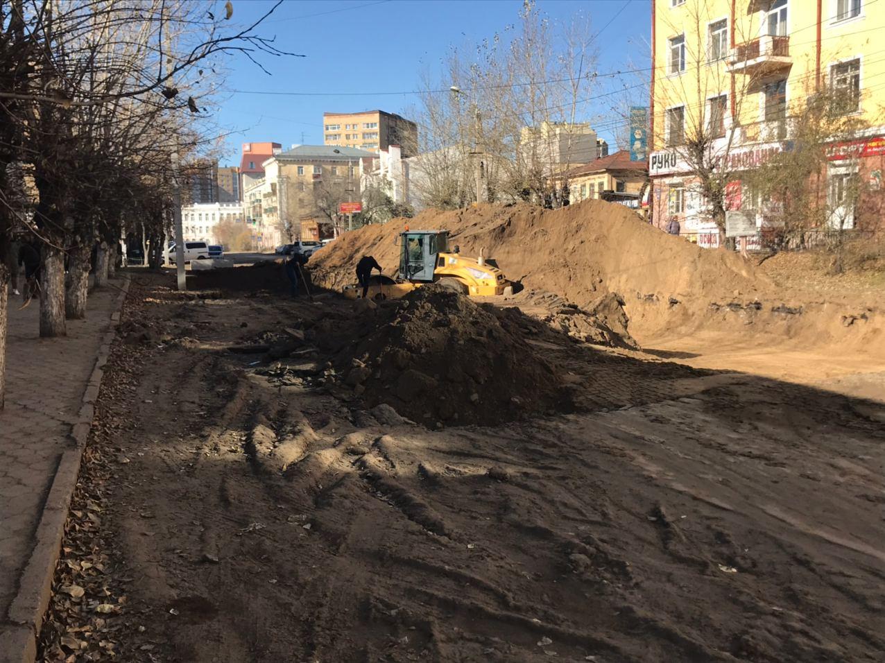 Движение по улице Амурской в Чите временно перекрыли из-за ремонта дороги