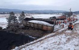 Движение полностью восстановлено на месте схода 12-ти вагонов в Забайкалье 
