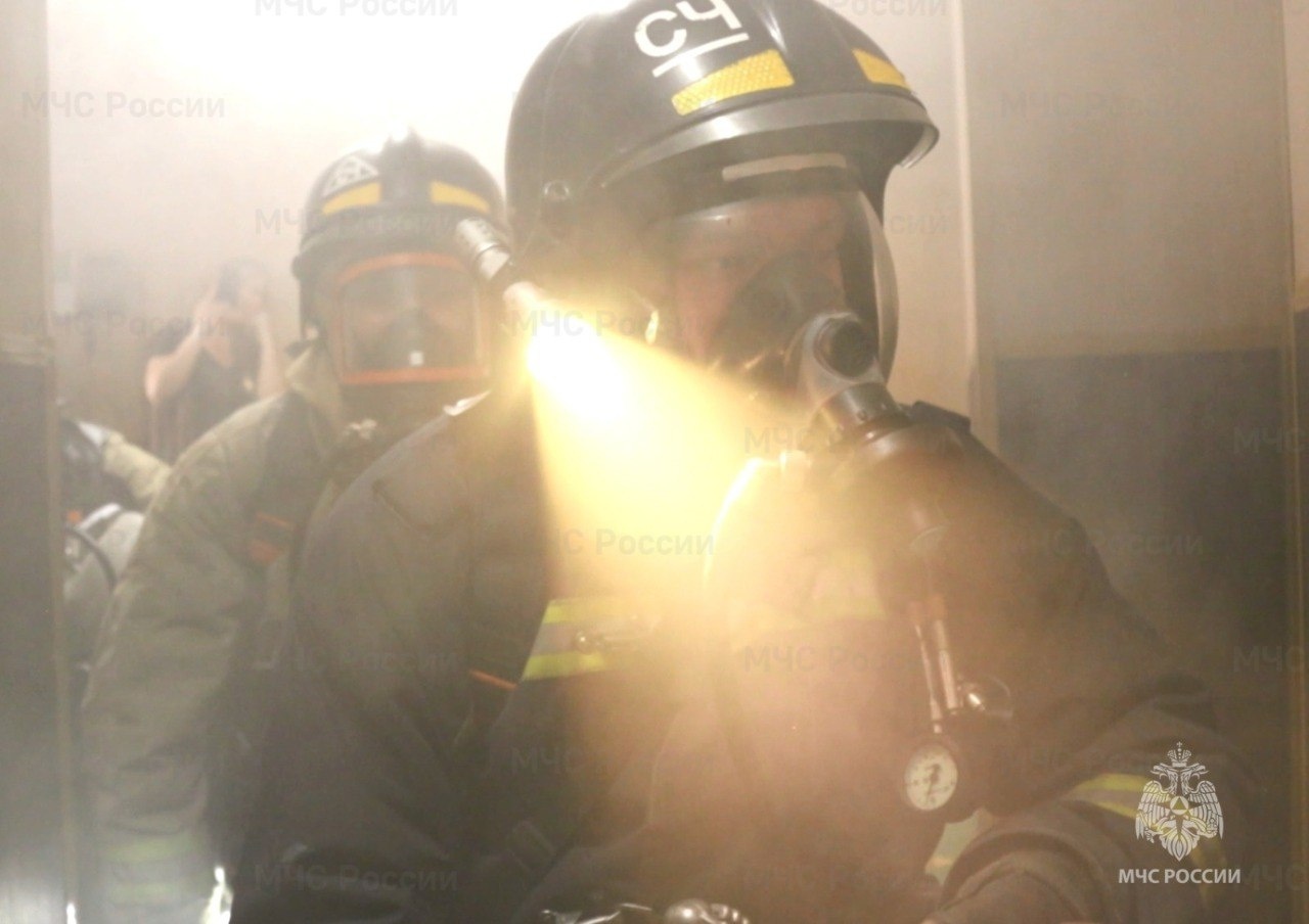 При пожаре в Чите спасены женщина и ребенок