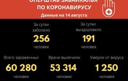 Свыше 250 забайкальцев заразились коронавирусом за сутки