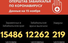 Число заразившихся коронавирусом в Забайкалье за сутки сравнялось с вылечившимися 