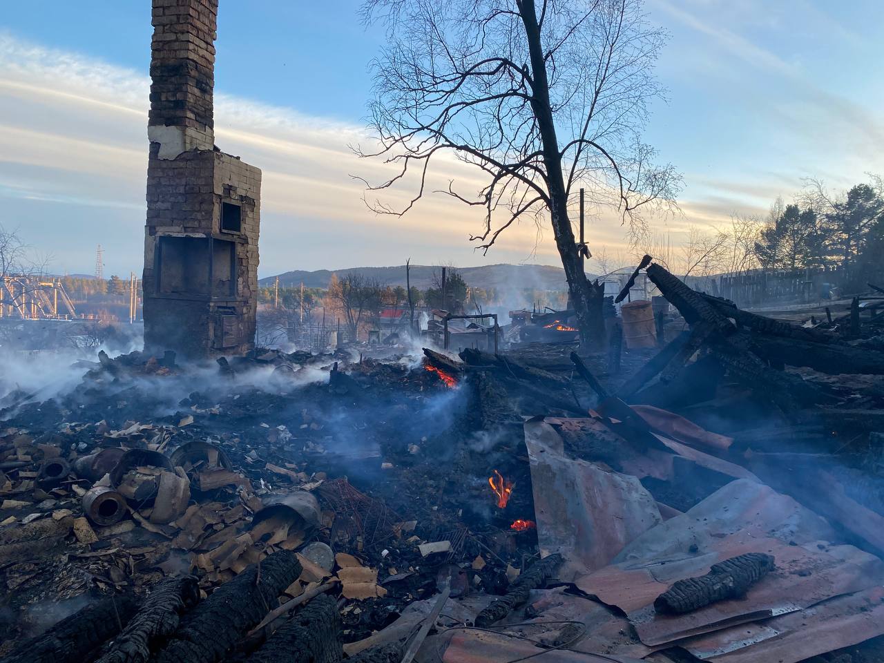 Названы причины пожара в дачном  кооперативе в Забайкалье