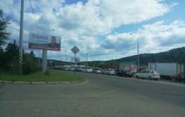 Большая пробка образовалась на Кирова в Чите из-за ДТП