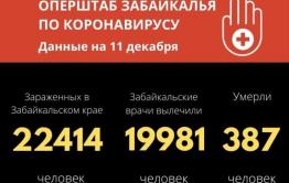 Восемь забайкальцев скончались от коронавируса за сутки