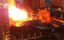 Пожар на ул. 9 января в Чите